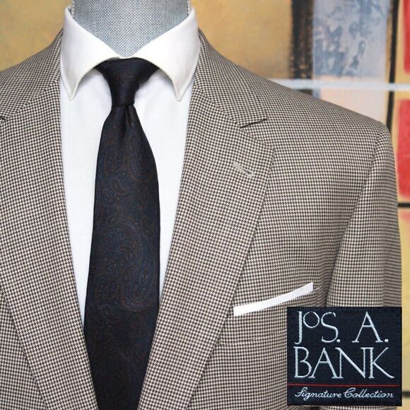 46L JOS A BANK Signature Mens Blazer SportCoat Jacket Wool Gordon E04408 - Picture 6 of 14